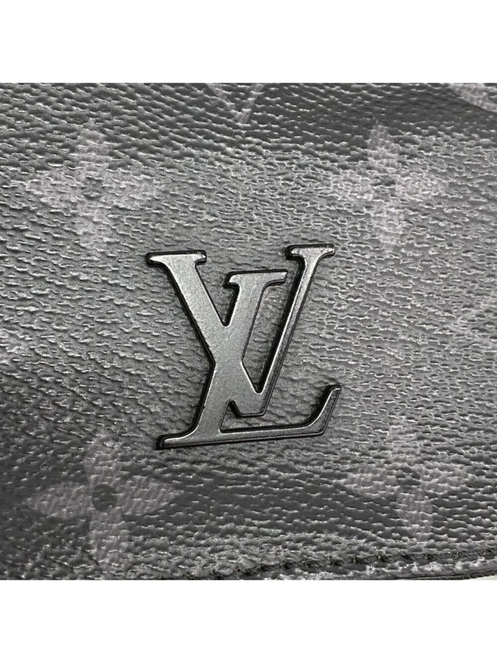 Louis Vuitton Shoulder Bag Monogram Eclipse District PM Black